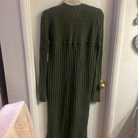LAST ONE 😫NWT Anthropologie PILCRO Gauzy DUSTER long cardigan 💚 - Picture 4 of 10
